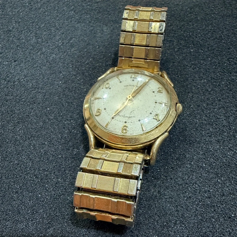 Vintage Hamilton Automatic Gold Classic Timepiece Watch